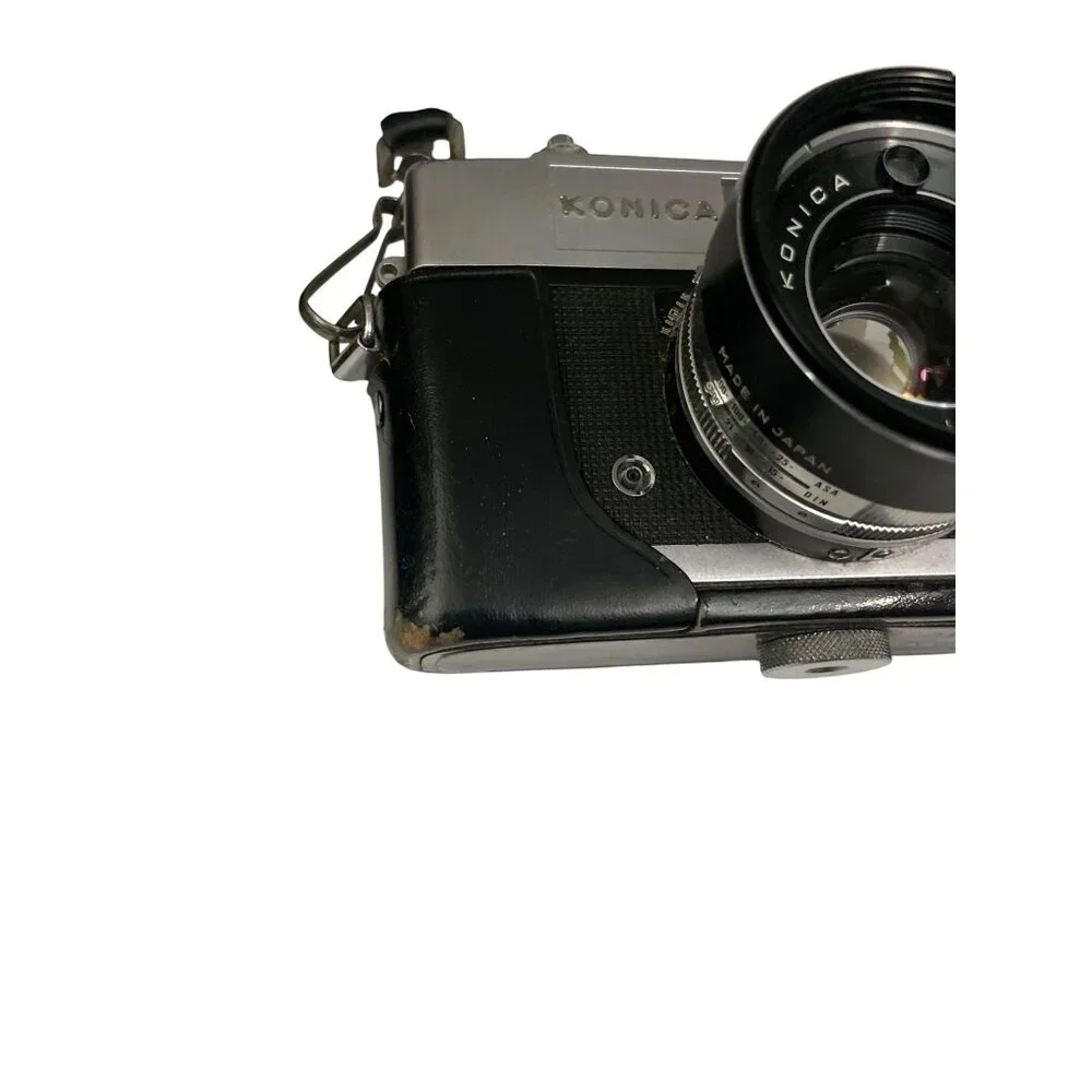 Vintage Konica Auto S2 35mm Film Camera With Hexanon 45mm f/1.8 Lens & untested